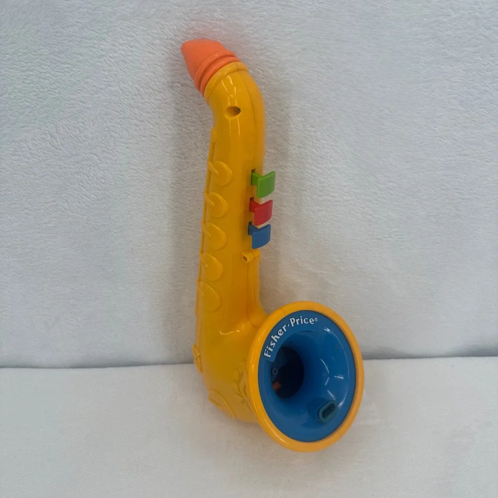 Fisher-Price Bubble Blowing Saxophone Vintage Musical Instrument Bubble Toy 1990